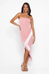 Elegant Girl Midi Dress Pink
