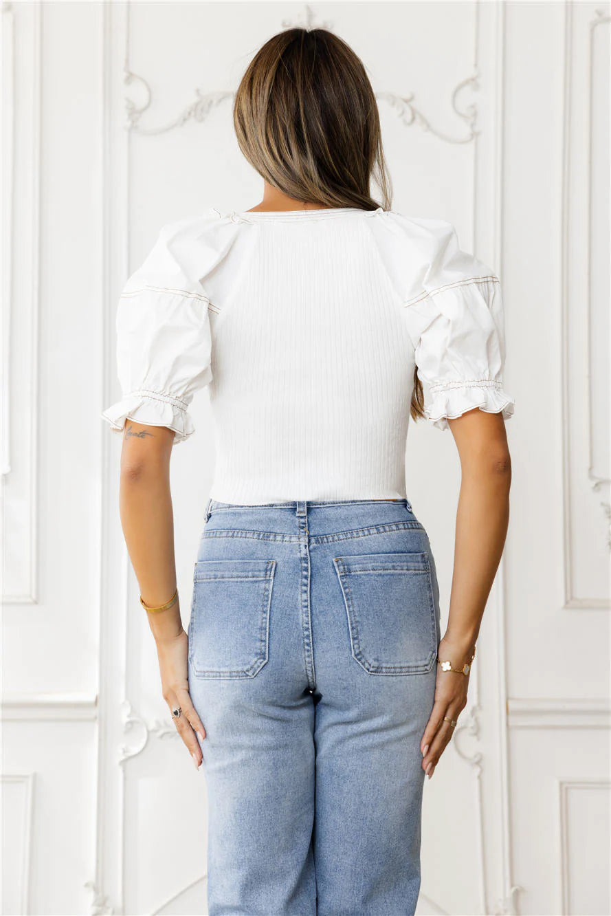 Beyond The Seasons Top Off White