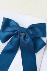Tied With Love Bow Hair Clip Navy