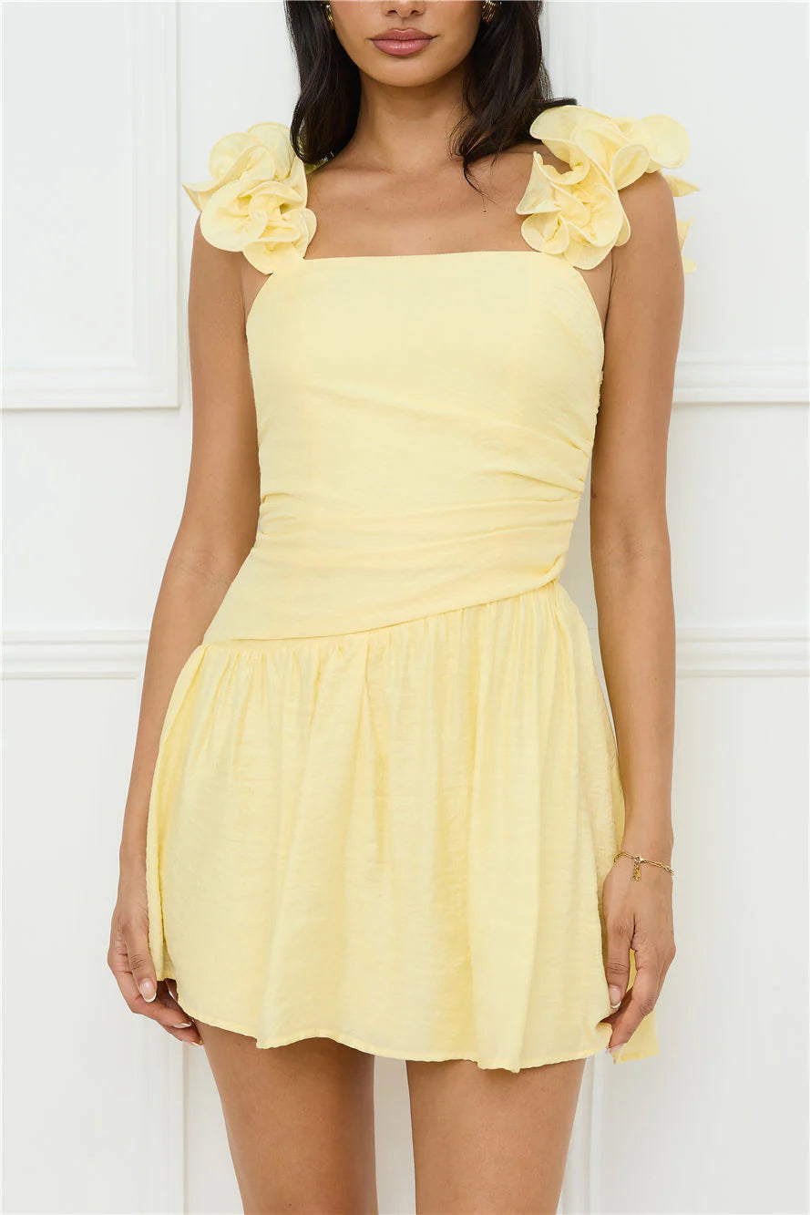 Copenhagen Charm Mini Dress Yellow