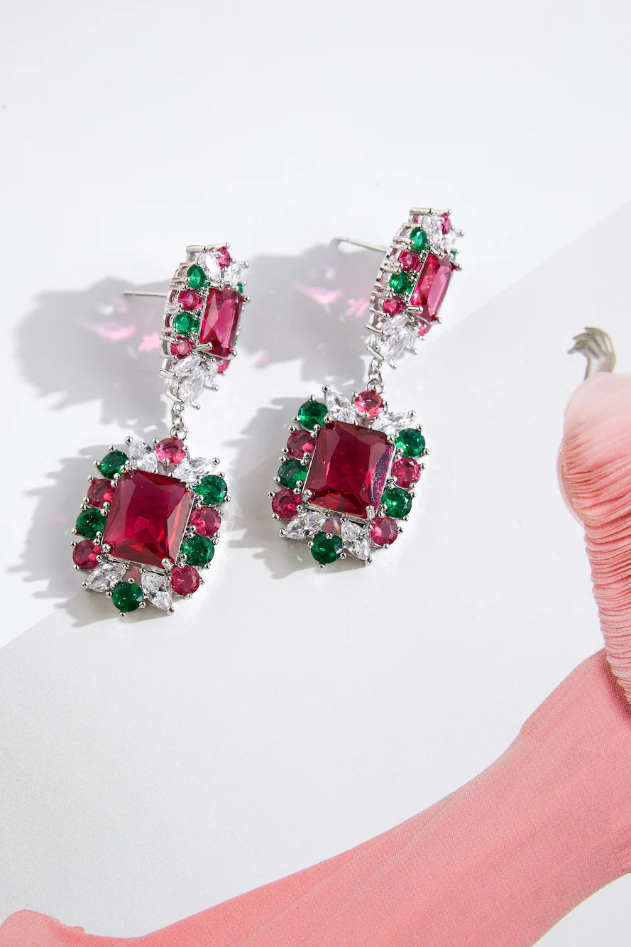 925 Silver It's The Holidays Earrings Silver