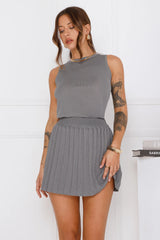 Everyday Icon Knit Top Grey