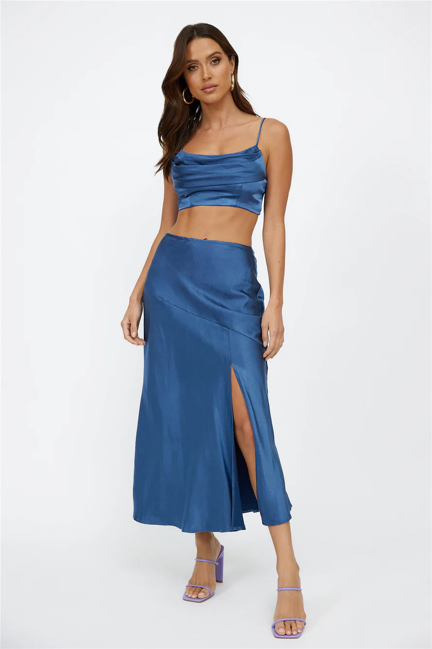 Best Dressed Crop Top Navy
