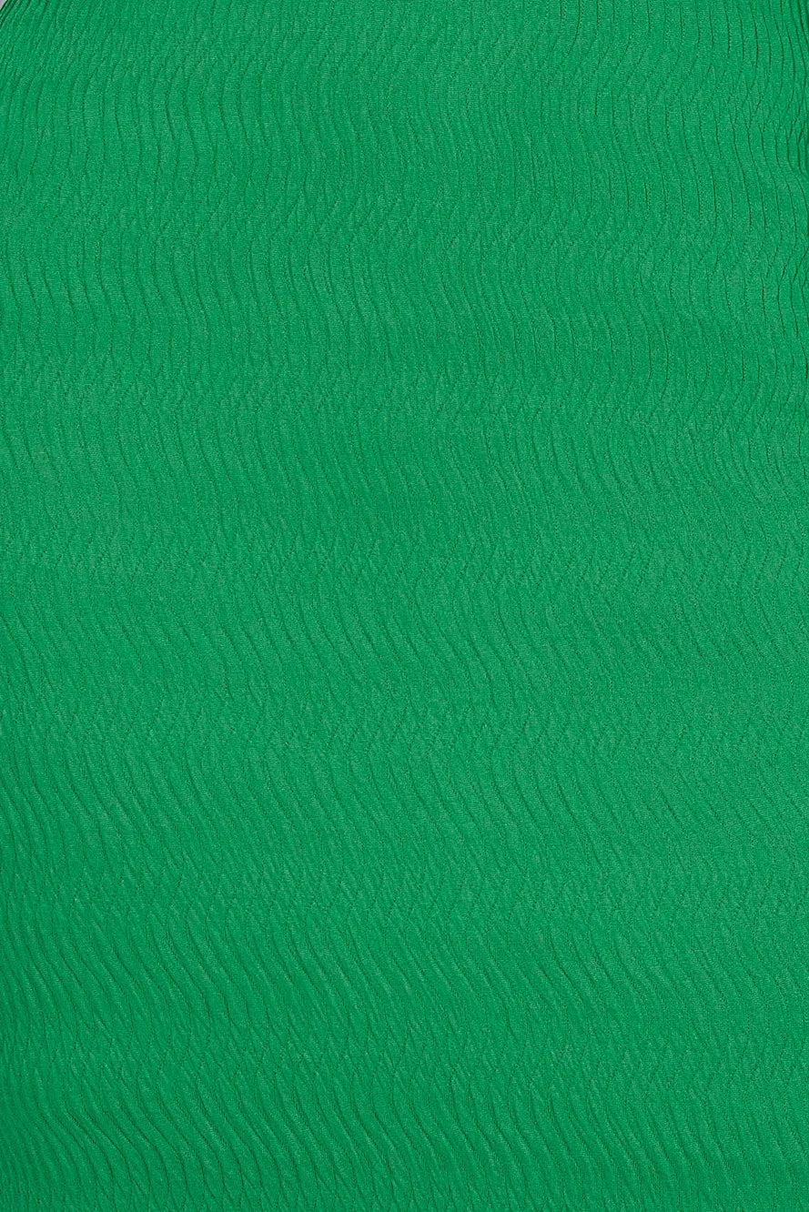 At The Resort Midi Dress Green