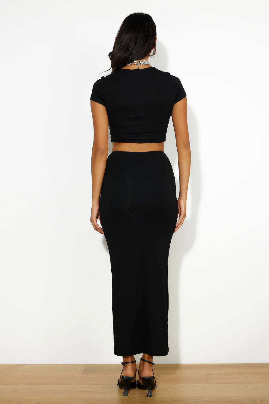 Wear Together Maxi Skirt Black
