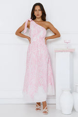 Wonder Love One Shoulder Maxi Dress White