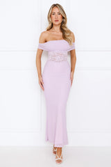 Celestine Off Shoulder Maxi Dress Lilac