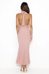That's Hot Halter Midi Dress Pink