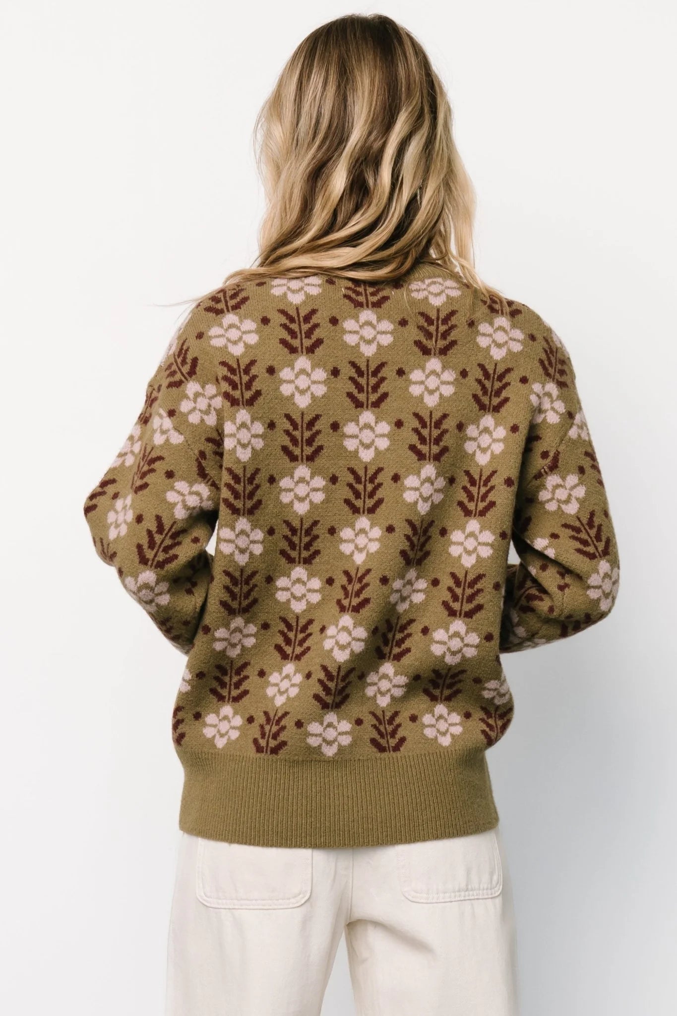 Norris Sweater | Olive Multi Floral