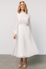 Julie Long Sleeve Dress | Off White