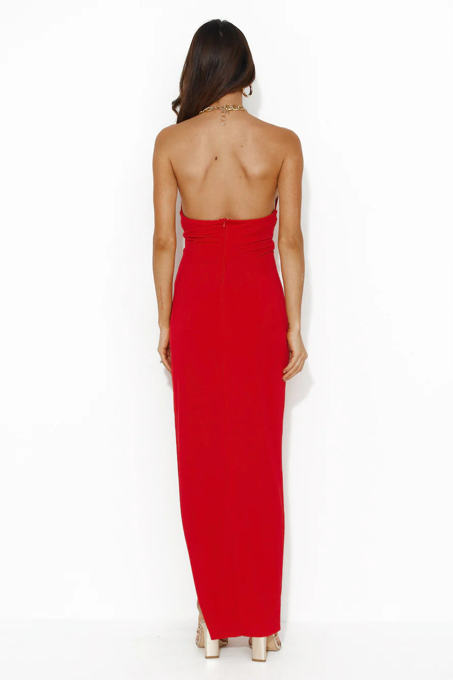 Aspire To Be Maxi Dress Red