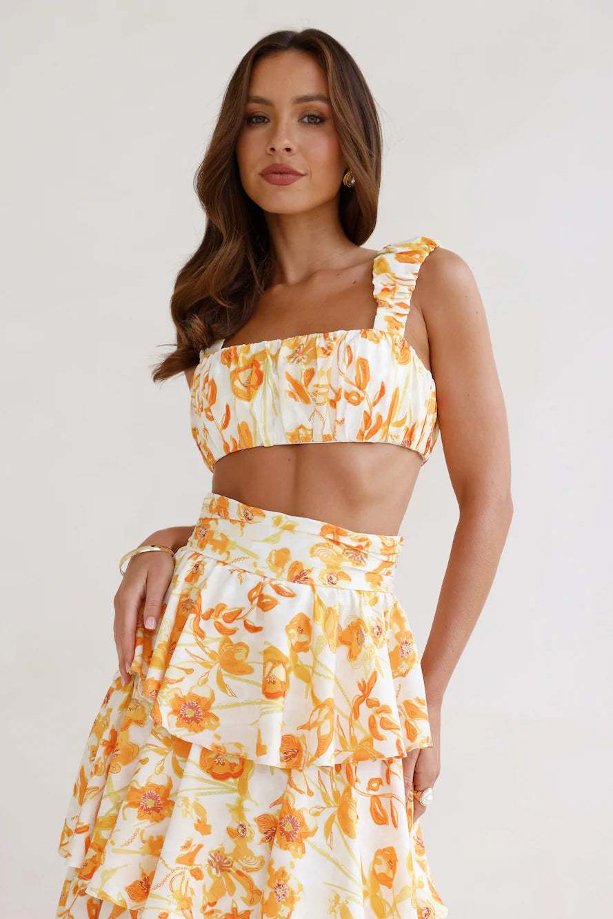 Event Of The Season Crop Top Orange