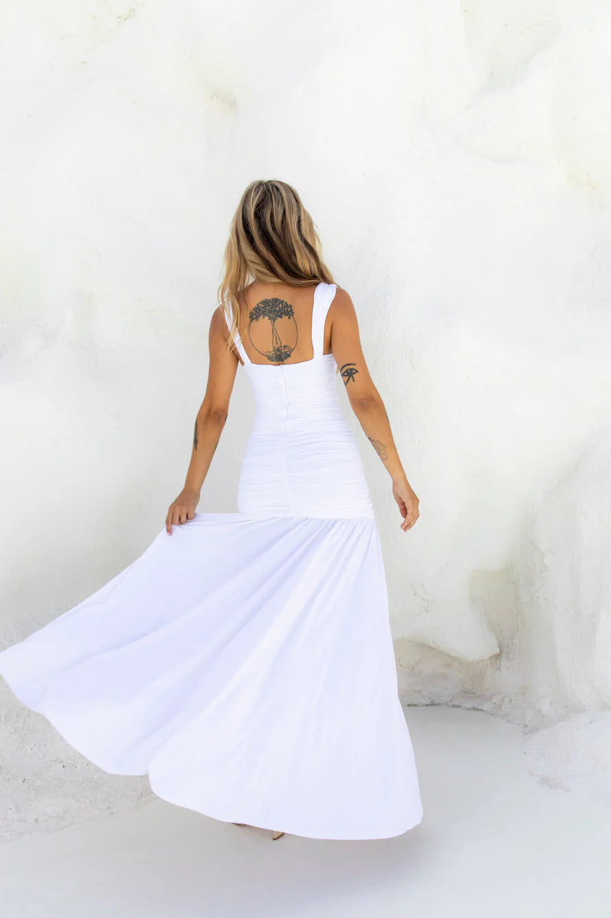 Carly Maxi Dress White