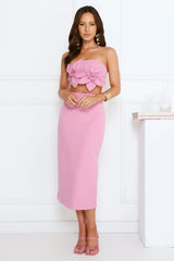 Call Me Darling Midi Skirt Pink