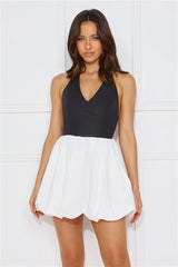 The Jet Set Halter Mini Dress White