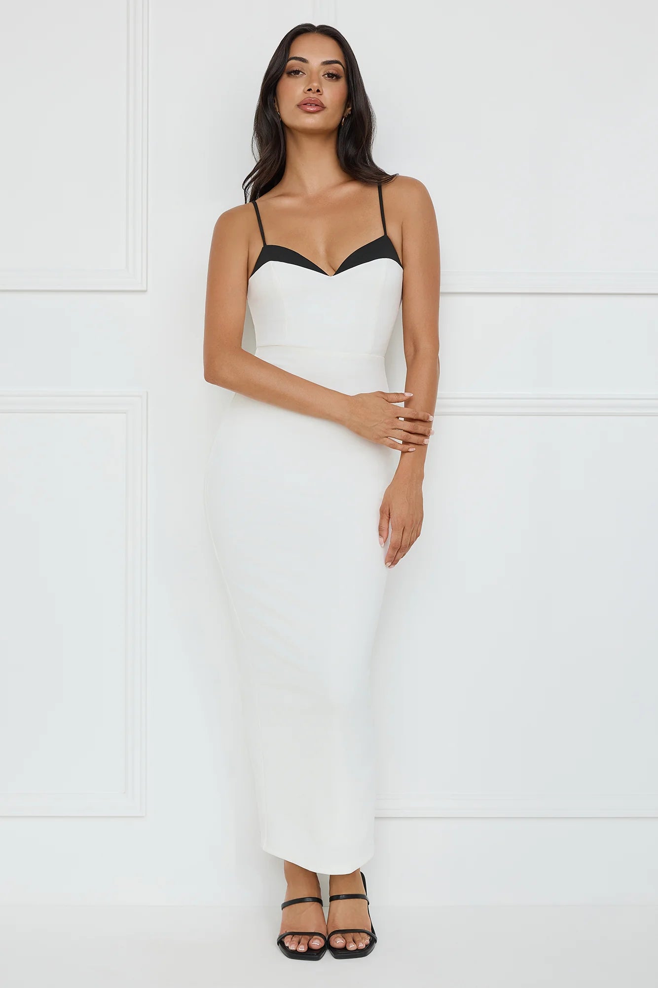 Chic Sophistication Maxi Dress White