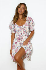 Brunch Fun Mini Dress Plum