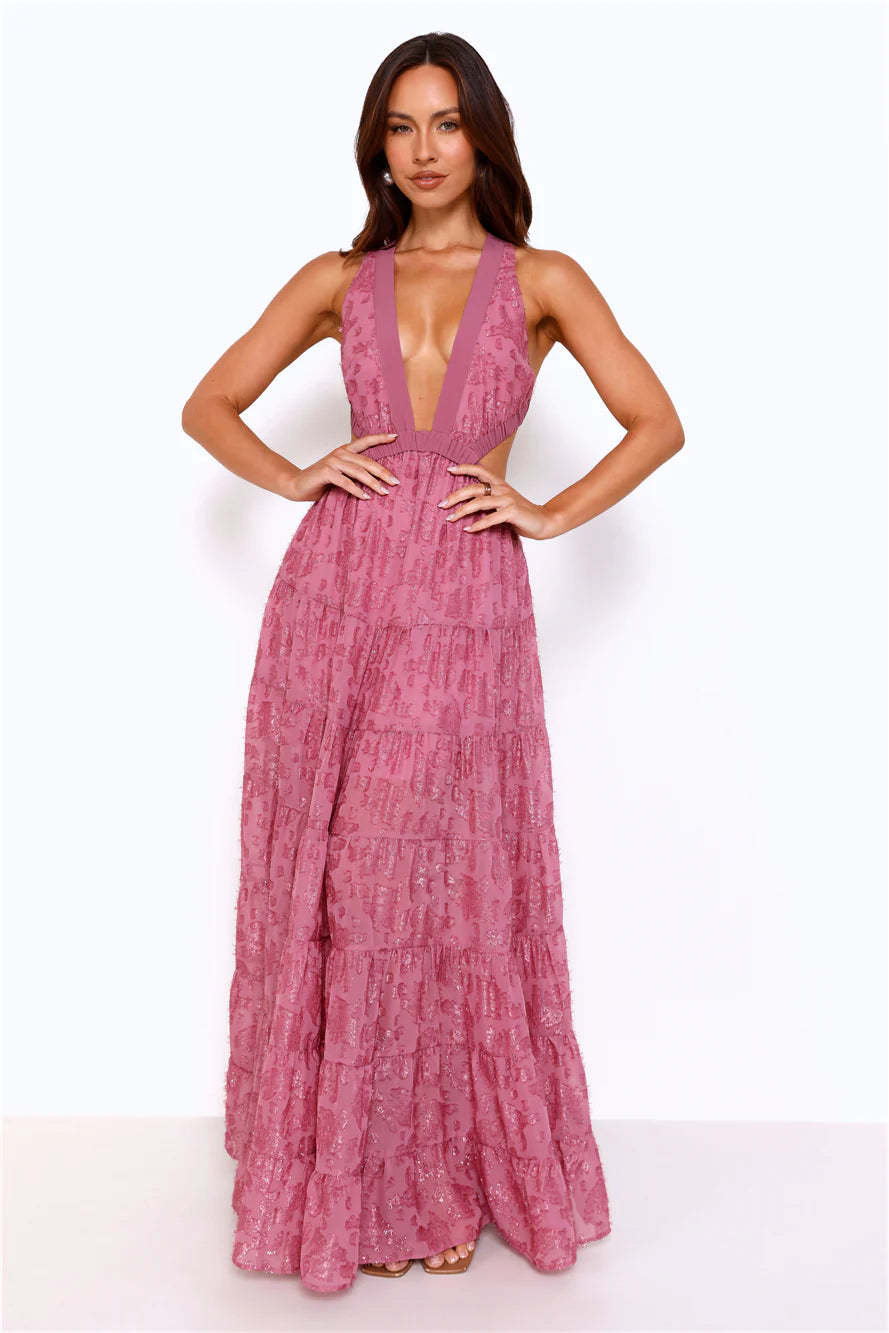 Crystal Cove Maxi Dress Pink