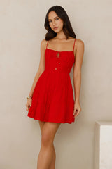 Dazzling Fun Mini Dress Red