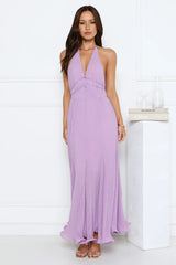 Dare To Dazzle Plisse Maxi Dress Purple