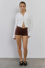Winter Love Story Cable Knit Cardigan White