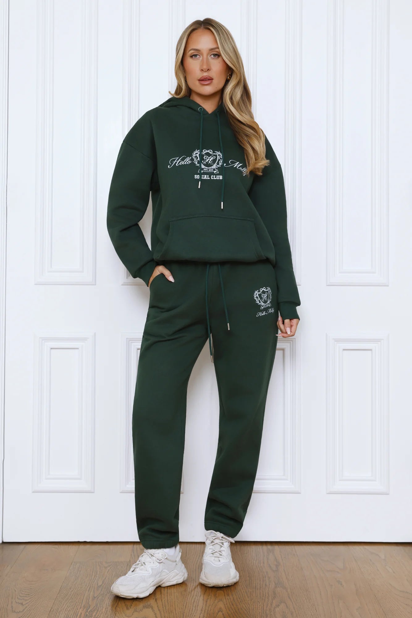 BASE Slip On Emblem Hoodie Green