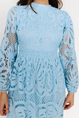 Eldora Lace Midi Dress | Light Blue