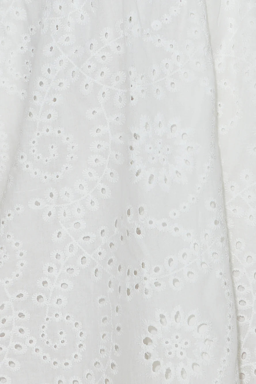 Bright Smile Mini Dress White