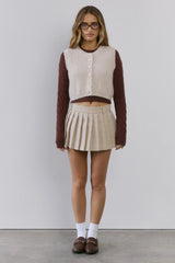 Cosy Cabin Knit Vest Ivory