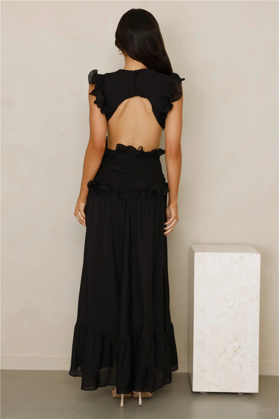 Evening Luxe Maxi Dress Black