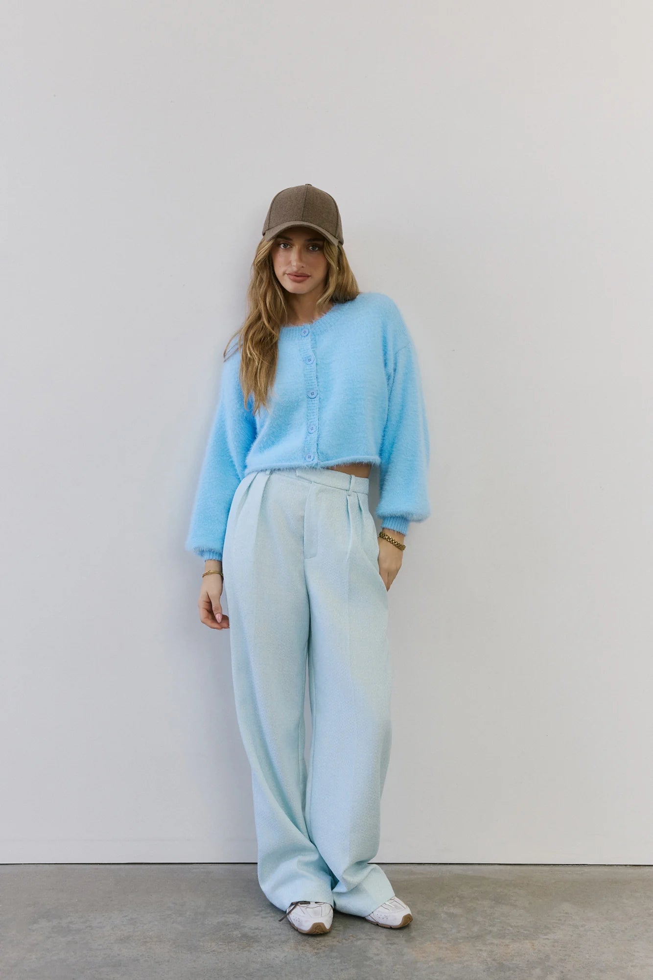Cloud Nine Fluffy Cardigan Blue