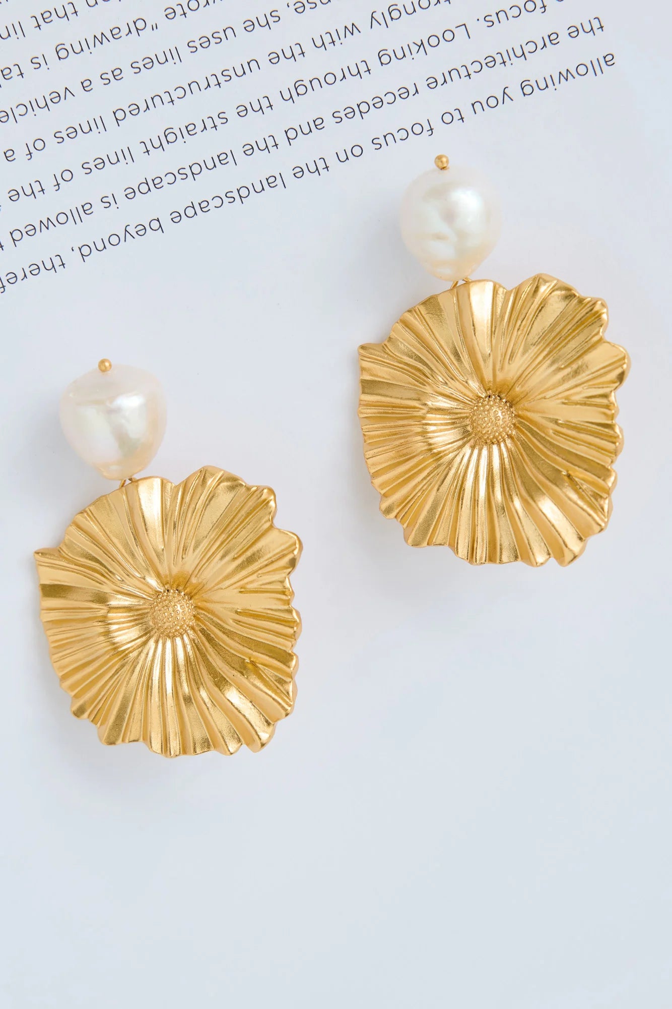 18k Gold Plated Solina Earrings Gold