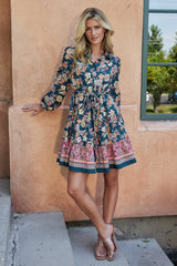 Jane Short Dress | Jade Multi