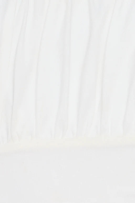 Cityscape Mid Rise Bubble Mini Skirt White