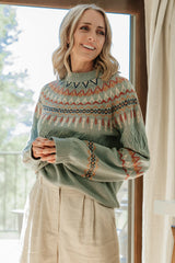 Anders Knit Sweater | Blue Multi