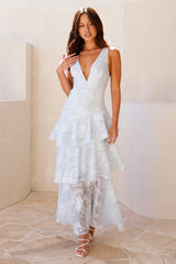 Autumn Love Maxi Dress Blue