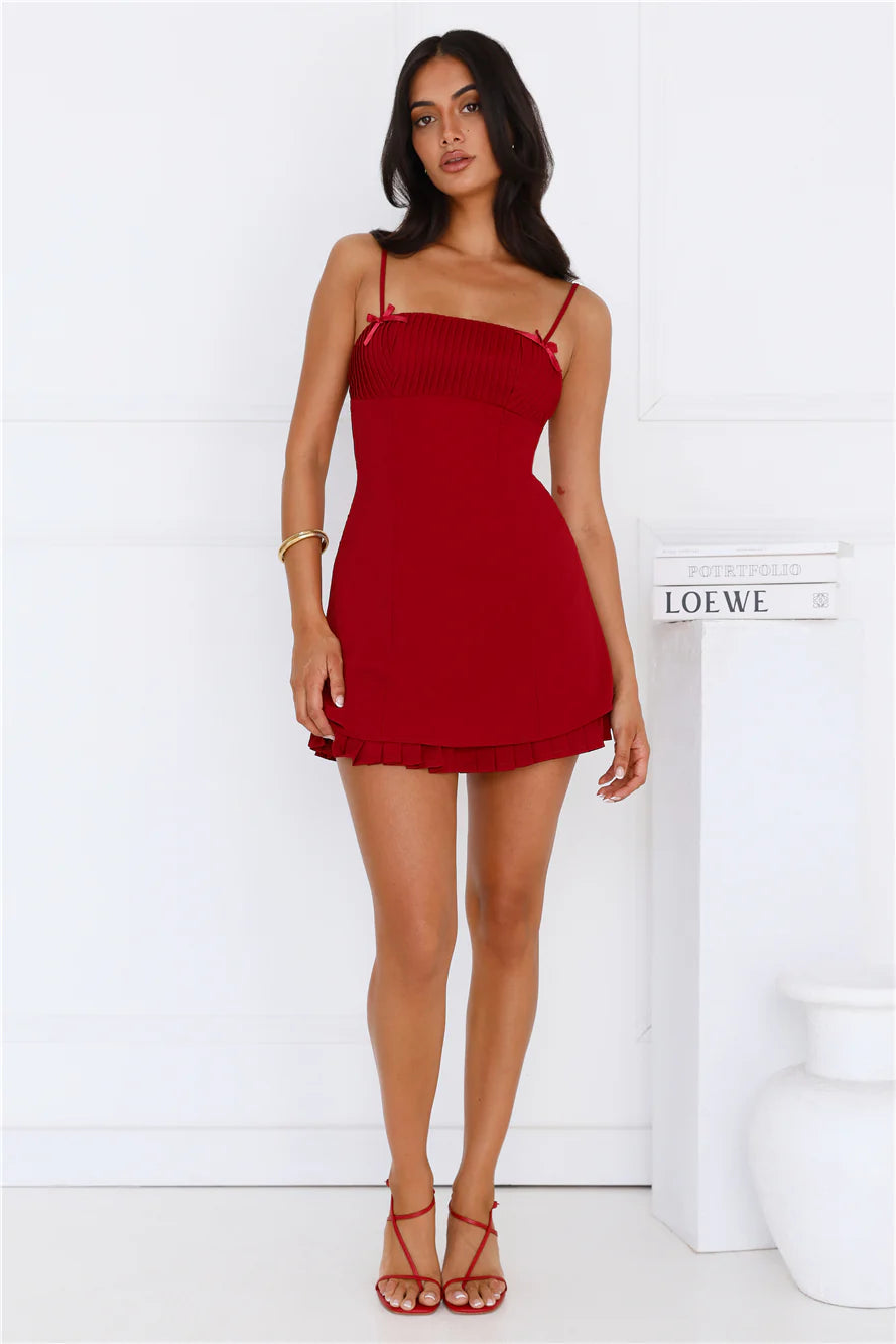 Fashion Definition Mini Dress Red