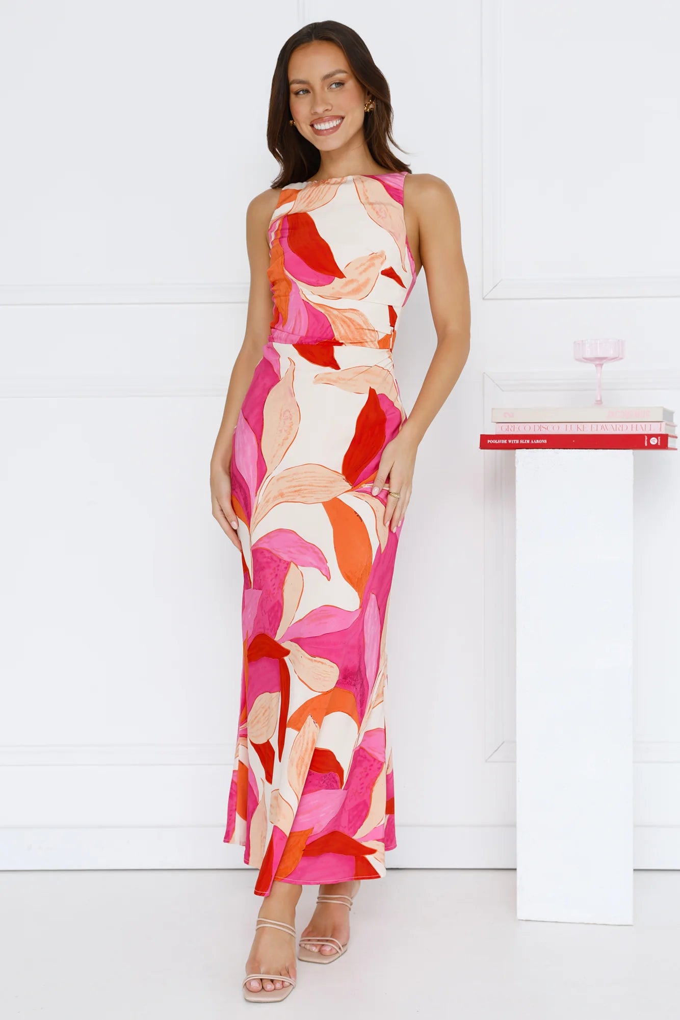 Technicolor Love Maxi Dress Pink