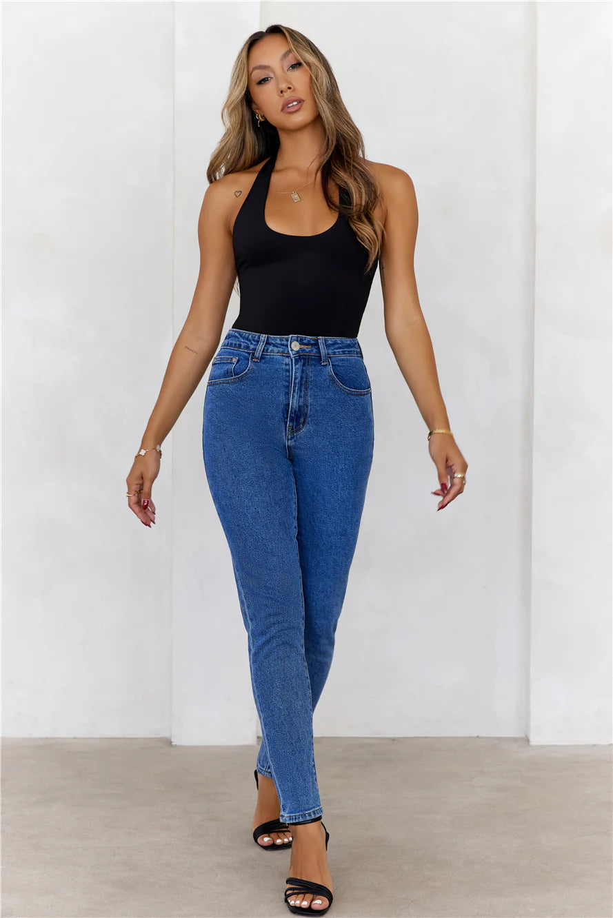 BASE Contour Going Viral Halter Top Black