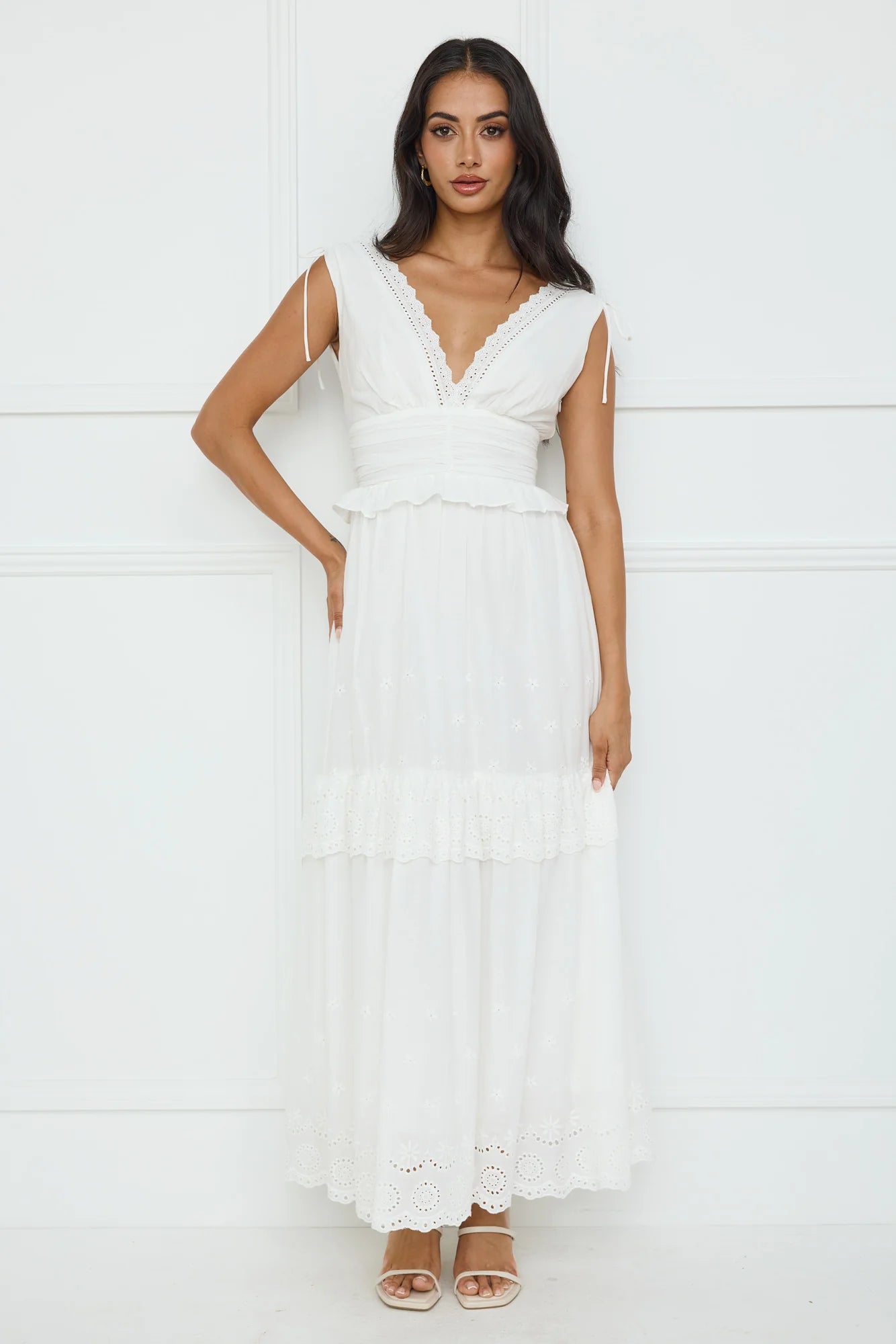 Desert Oasis Maxi Dress White