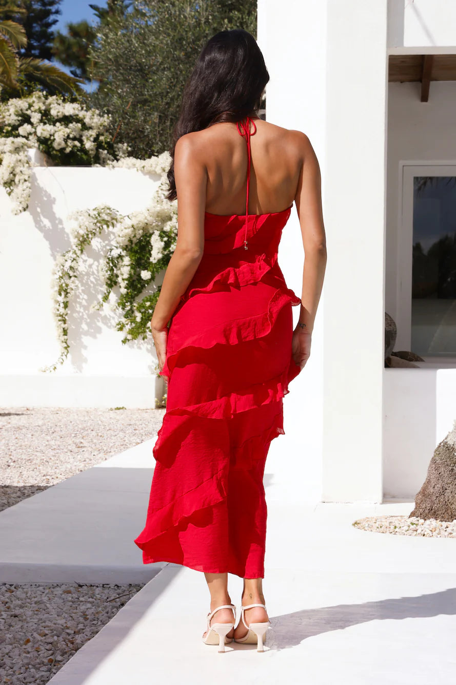 What A Beauty Maxi Dress Red