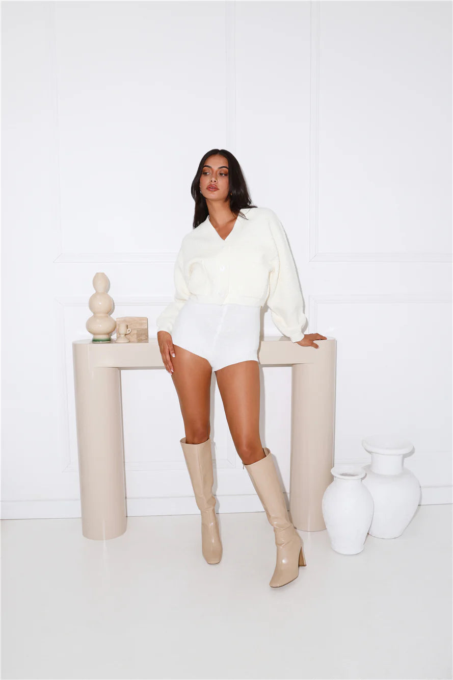 Alaska Knit Cardigan Cream