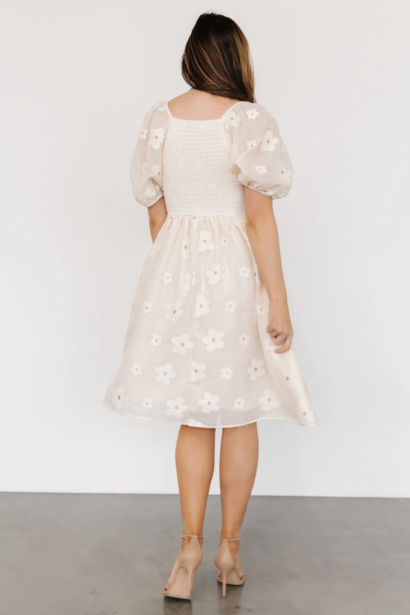 Daisy Short Dress | Vintage Cream Floral