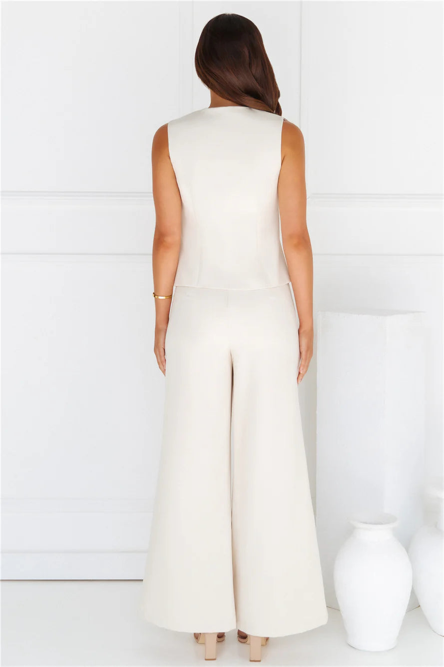 Tailored 'Fit Vest Beige