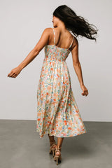 Calista Midi Dress | Multi Floral