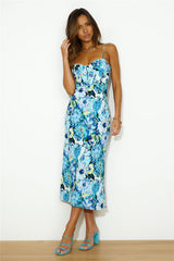 By The Garden Maxi Dress Blue