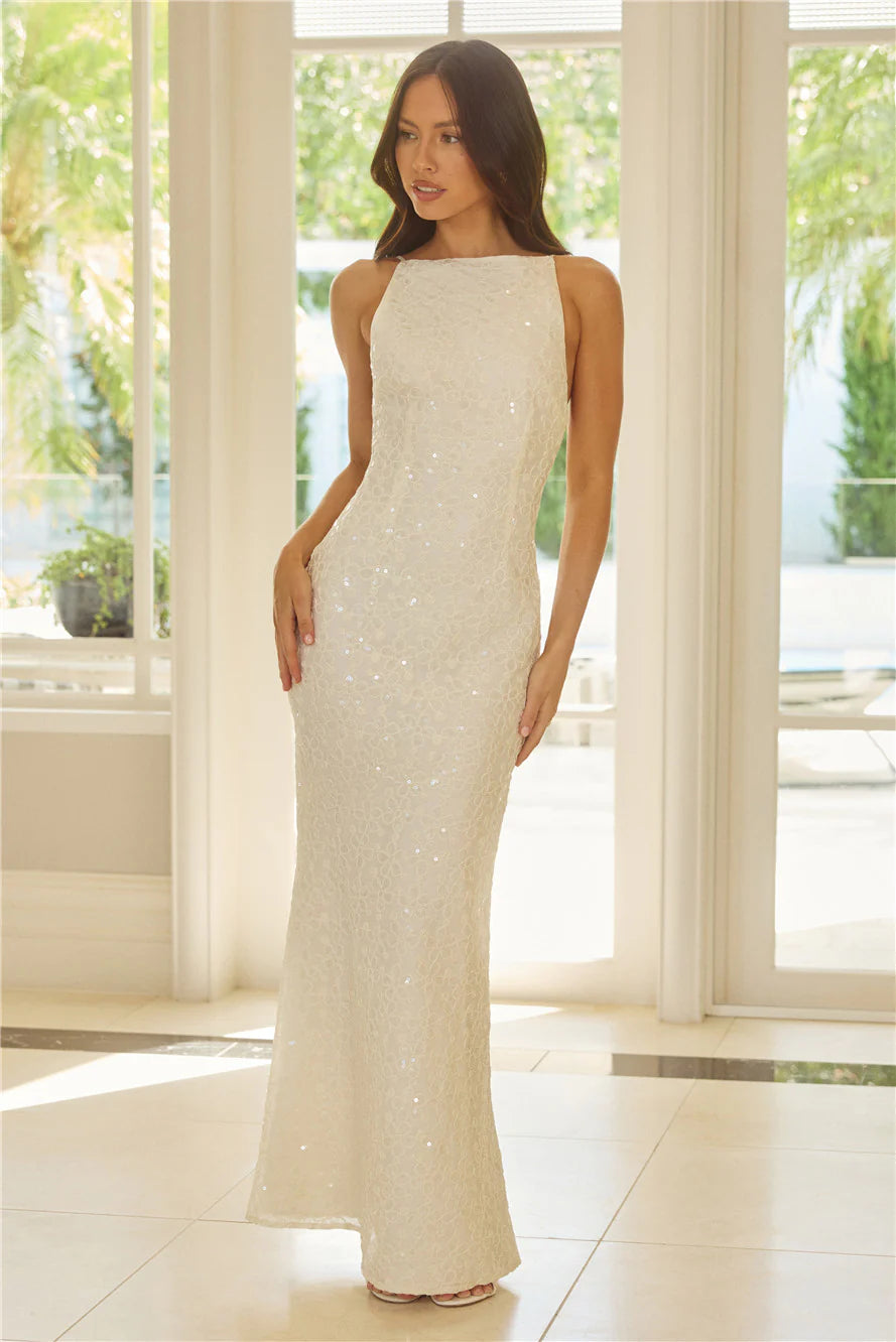 Tidepool Dreams Maxi Dress Cream
