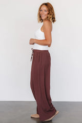 Florence Textured Pants | Desert Rose