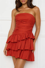 Attention Snatch Mini Dress Red