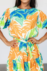 Cabo Short Dress | Multi Print